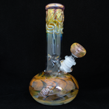 Gold & Silver Fumed Squiggle Bubble Base 32x4