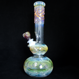 Gold & Silver Fumed Squiggle Double Bubble Base 32x4